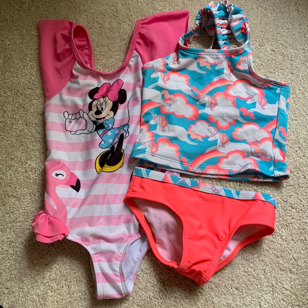 Set of 2 toddler 3T bathing suits
